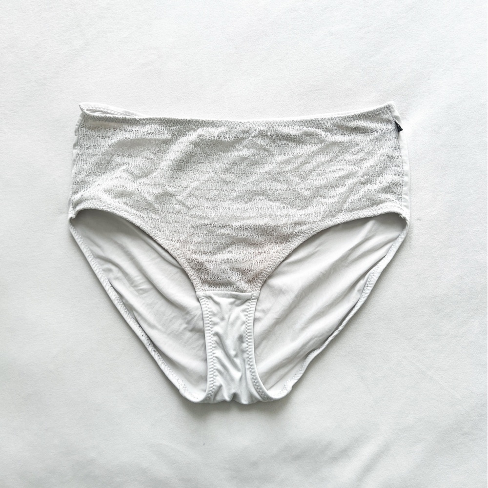 Anne Klein Off-White Textured Women's Panties - Medium
